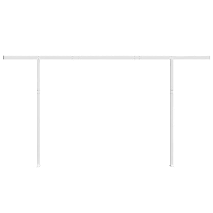 Set Pali per Tenda da Sole Bianco 450x245 cm Ferro