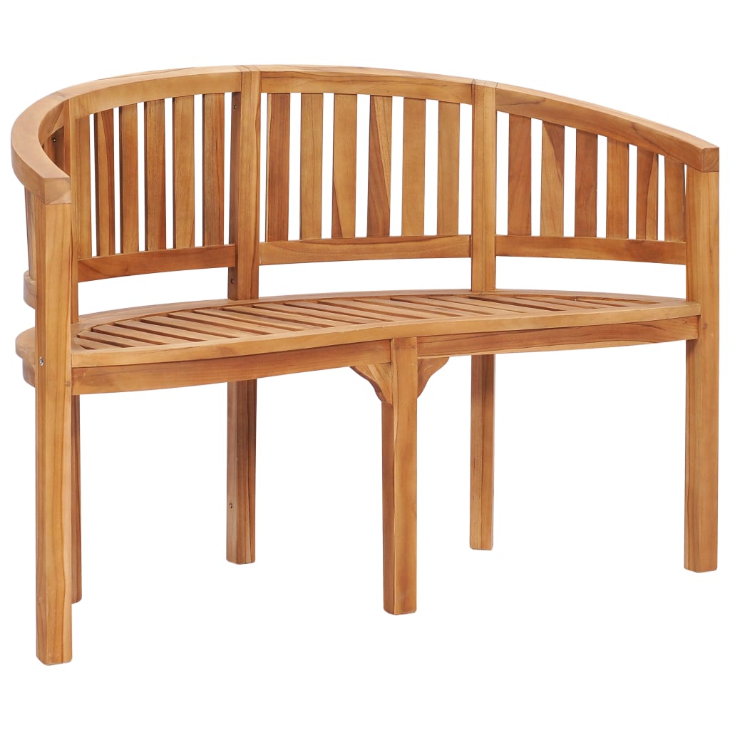 Set Salotto da Giardino 3 pz Design Curvo in Massello di Teak