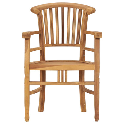 Set da Pranzo da Giardino 3 pz in Legno Massello di Teak