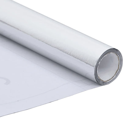 Pellicola Autoadesiva per Mobili Argento Lucido 500x90 cm PVC
