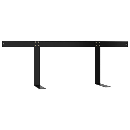 Schienale per Divano a Pallet Nero 110 cm in Ferro