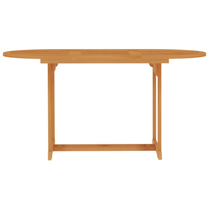 Set da Pranzo da Giardino 7 pz con Cuscini Grigi Legno di Teak