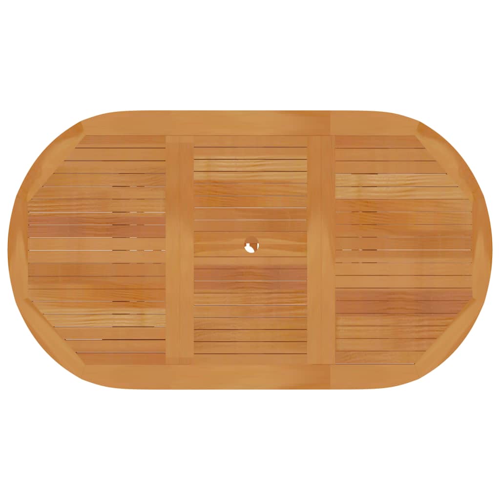 Set da Pranzo da Giardino 7 pz con Cuscini Grigi Legno di Teak