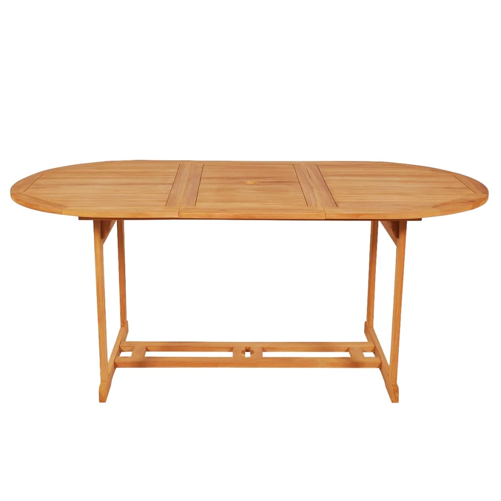 Set da Pranzo da Giardino 7 pz con Cuscini in Legno di Teak