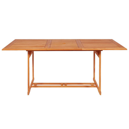Set da Pranzo da Giardino 7 pz con Cuscini Legno di Teak Grigio