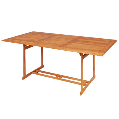 Set da Pranzo da Giardino 9 pz con Cuscini in Legno di Teak