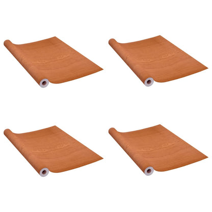 Pellicole Autoadesive per Porte 4 pz Rovere Chiaro 210x90cm PVC