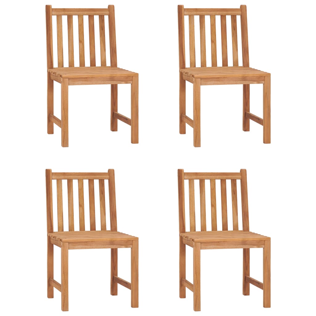 Set da pranzo da giardino 5 pz 80x80 cm in legno massello di teak