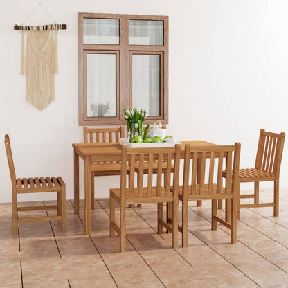 Set da pranzo da giardino 7 pz 150x90 cm in legno massello di teak