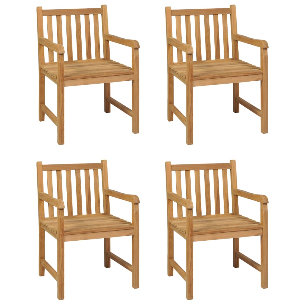 Set da pranzo da giardino 5 pz 150x90 cm in legno massello di teak