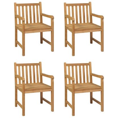 Set da pranzo da giardino 5 pz 160x80 cm in legno massello di teak