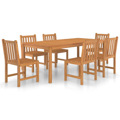 Set da pranzo da giardino 7 pz 200x100 cm in legno massello di teak