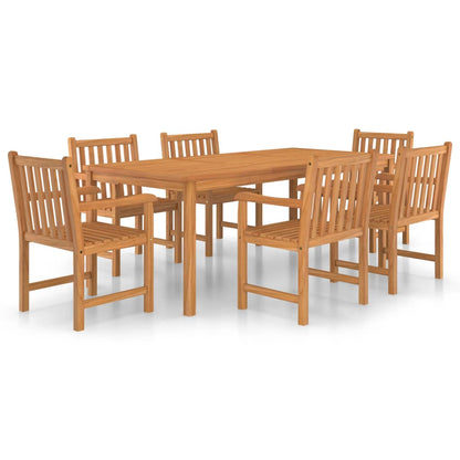Set da pranzo da giardino 7 pz 200x100 cm in legno massello di teak