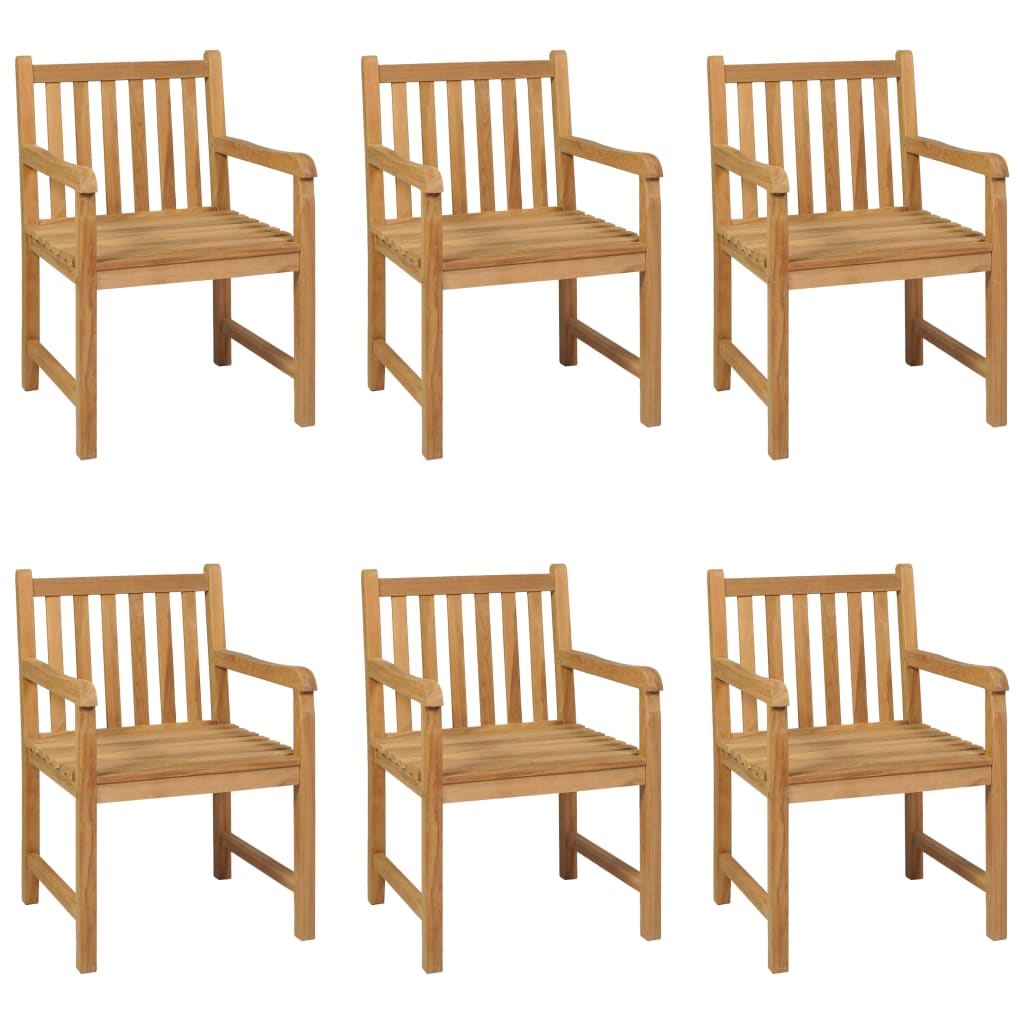 Set da pranzo da giardino 7 pz 200x100 cm in legno massello di teak