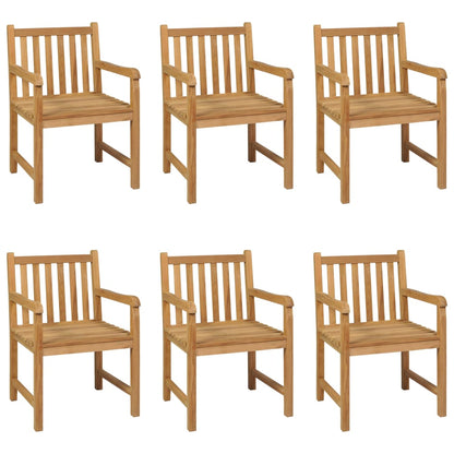 Set da pranzo da giardino 7 pz 200x100 cm in legno massello di teak