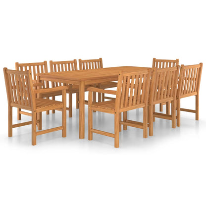 Set da pranzo da giardino 9 pz 200x100 cm in legno massello di teak