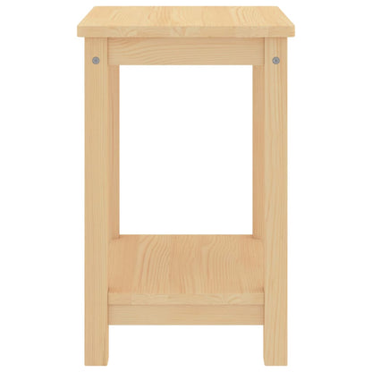 Comodino Naturale 35x30x47 cm in Legno Massello di Pino