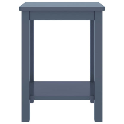 Comodino Grigio Chiaro 35x30x47 cm in Legno Massello di Pino