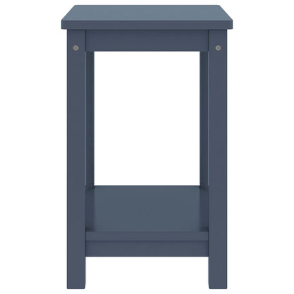 Comodino Grigio Chiaro 35x30x47 cm in Legno Massello di Pino