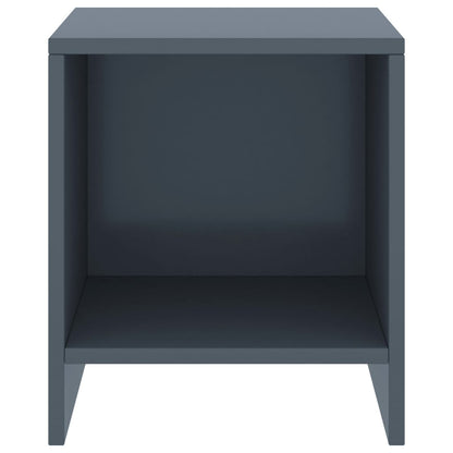 Comodino Grigio Chiaro 35x30x40 cm in Legno Massello di Pino
