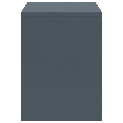 Comodino Grigio Chiaro 35x30x40 cm in Legno Massello di Pino