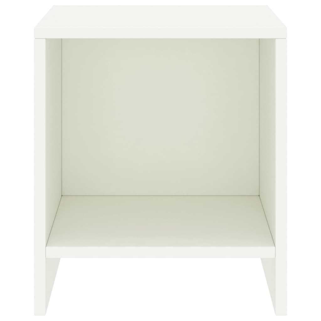 Comodini 2 pz Bianco 35x30x40 cm in Pino Massello