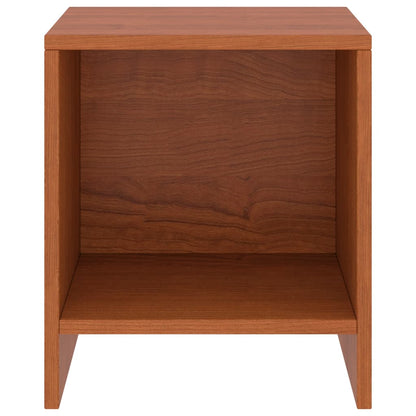 Comodini 2 pz Ambrati 35x30x40 cm in Legno Massello di Pino