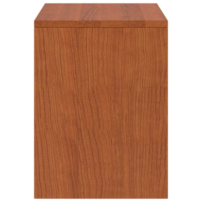 Comodini 2 pz Ambrati 35x30x40 cm in Legno Massello di Pino