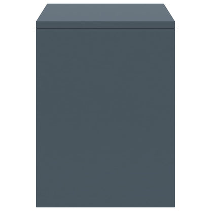 Comodini 2 pz Grigio Chiaro 35x30x40 cm Legno Massello di Pino