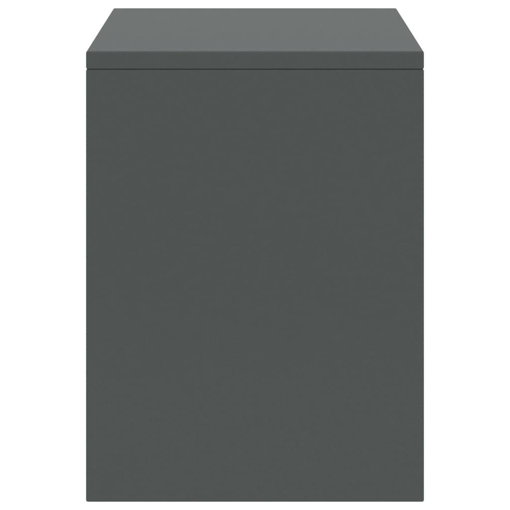 Comodini 2 pz Grigio Scuro 35x30x40 cm in Pino Massello