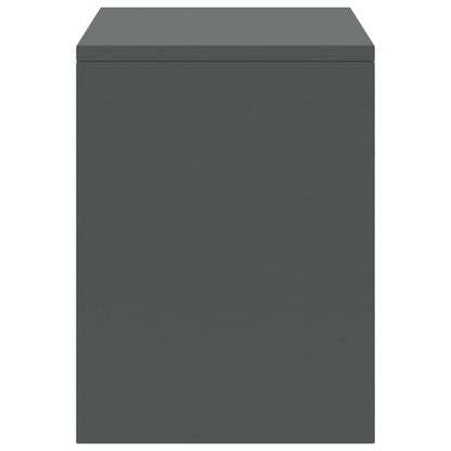 Comodini 2 pz Grigio Scuro 35x30x40 cm in Pino Massello