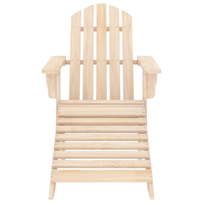 Sedia Giardino Adirondack con Ottomana Massello di Abete