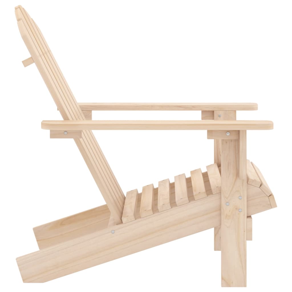 Sedia Giardino Adirondack in Legno Massello di Abete