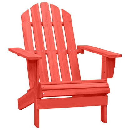 Sedia Giardino Adirondack in Legno Massello di Abete Rossa