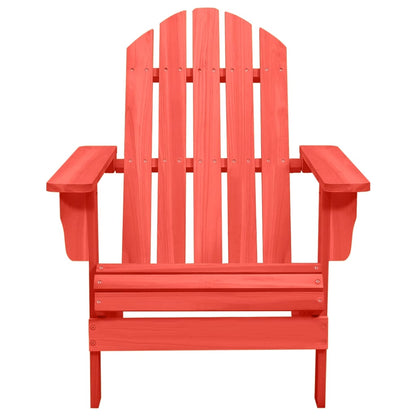 Sedia Giardino Adirondack in Legno Massello di Abete Rossa
