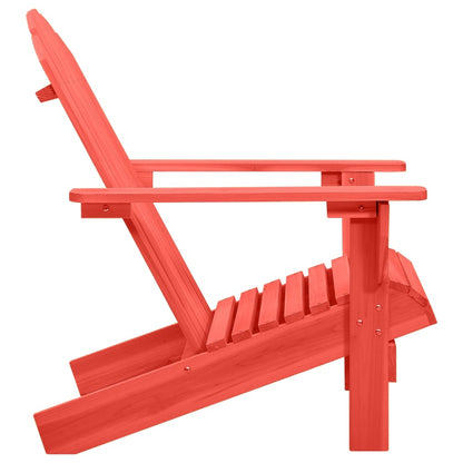 Sedia Giardino Adirondack in Legno Massello di Abete Rossa
