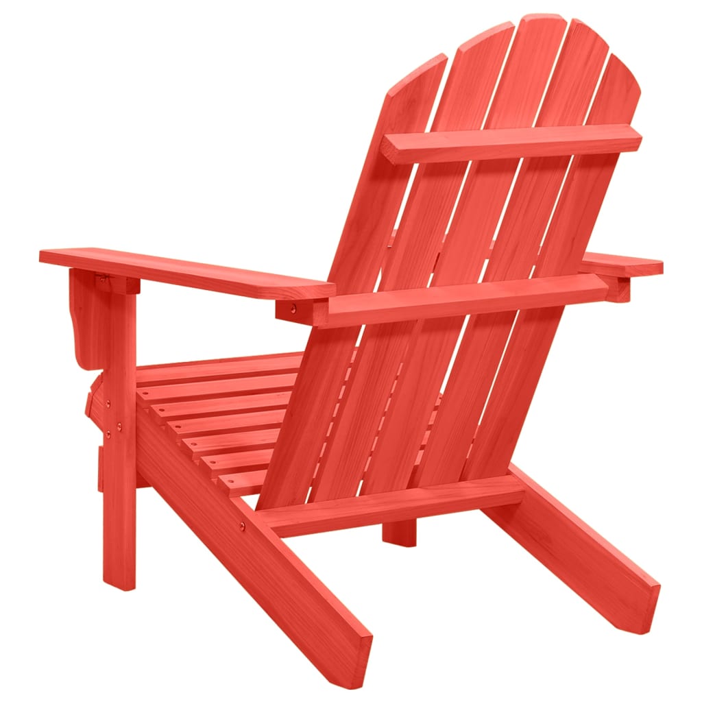 Sedia Giardino Adirondack in Legno Massello di Abete Rossa