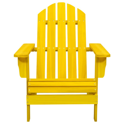 Sedia Giardino Adirondack in Legno Massello di Abete Gialla