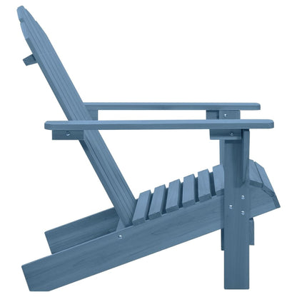 Sedia Giardino Adirondack in Legno Massello di Abete Blu