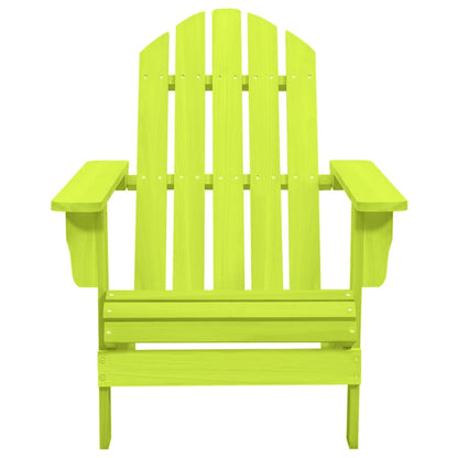 Sedia Giardino Adirondack in Legno Massello di Abete Verde