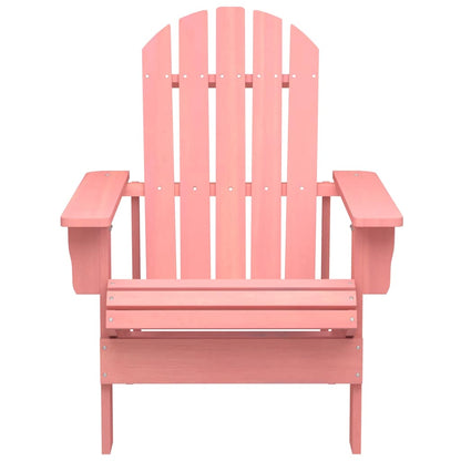 Sedia Giardino Adirondack in Legno Massello di Abete Rosa