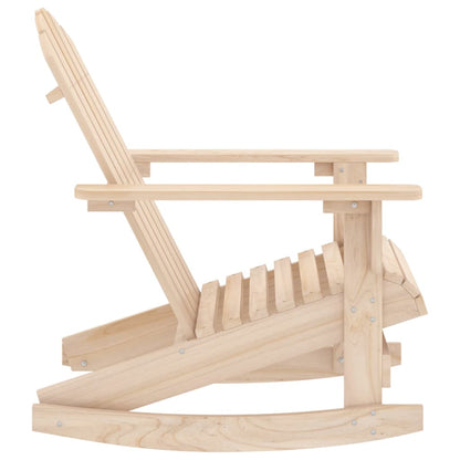 Sedia a Dondolo Giardino Adirondack in Legno Massello di Abete