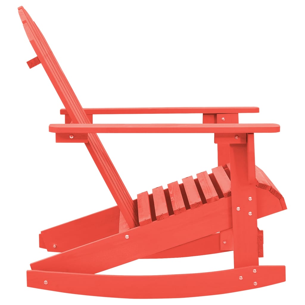 Sedia Giardino Adirondack in Legno Massello di Abete Rossa