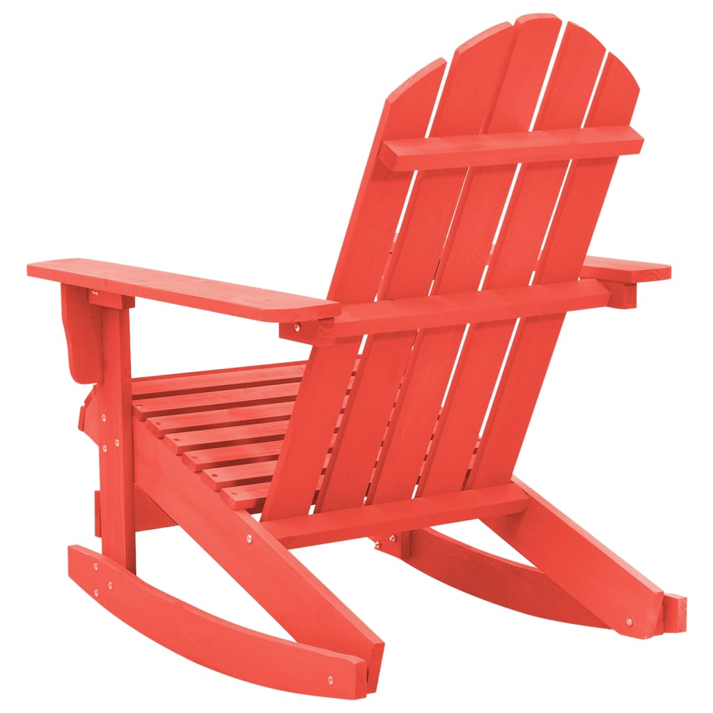 Sedia Giardino Adirondack in Legno Massello di Abete Rossa
