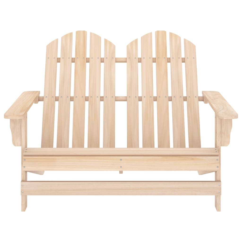 Sedia da Giardino Adirondack a 2 Posti in Legno di Abete