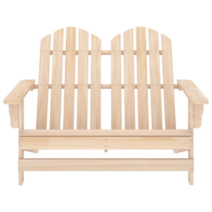 Sedia da Giardino Adirondack a 2 Posti in Legno di Abete