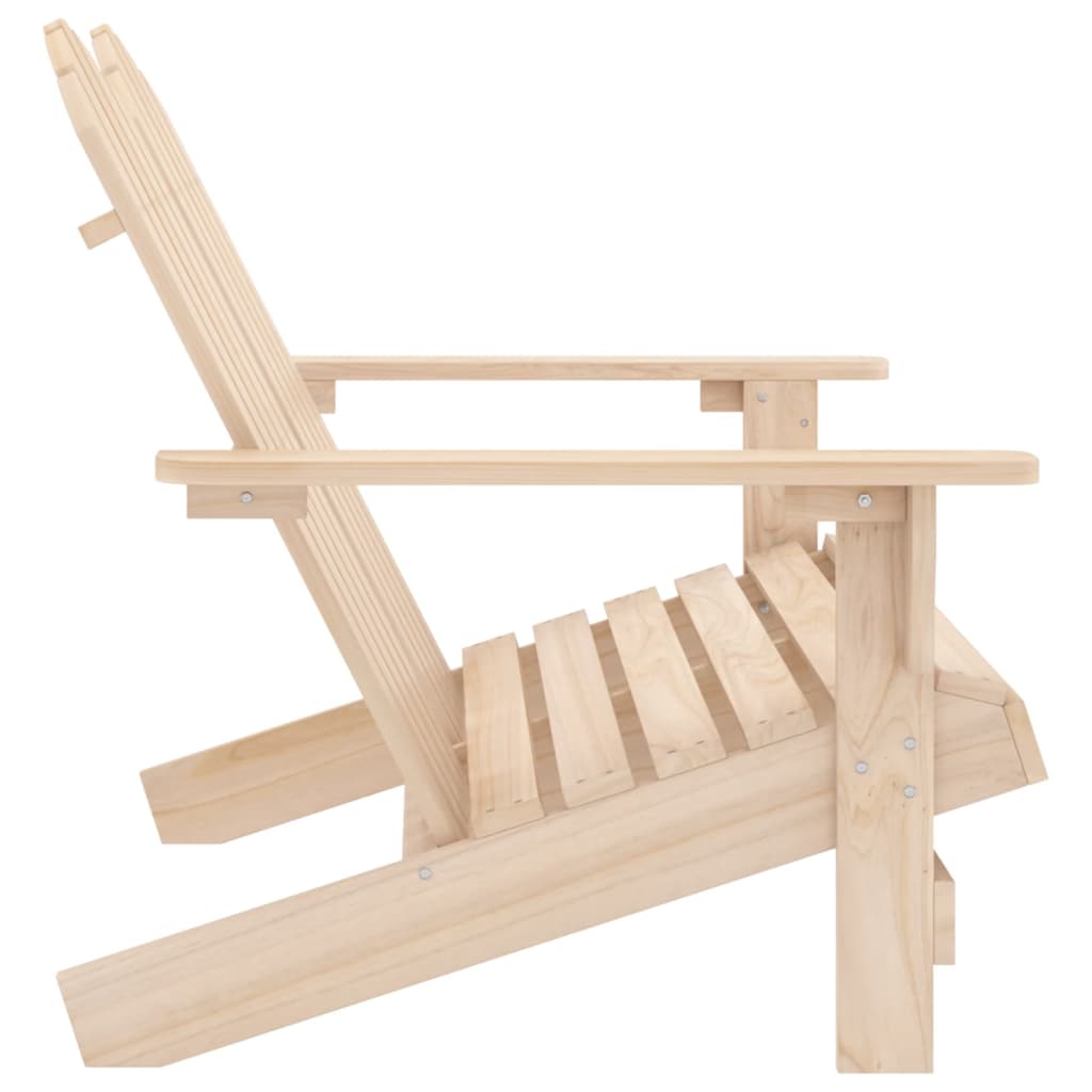 Sedia da Giardino Adirondack a 2 Posti in Legno di Abete