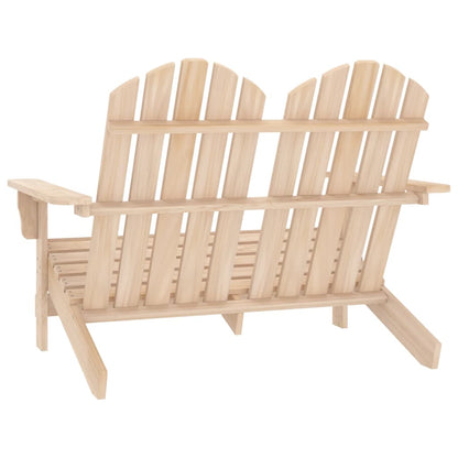 Sedia da Giardino Adirondack a 2 Posti in Legno di Abete