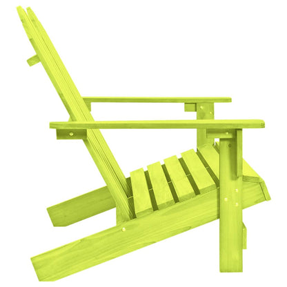 Sedia da Giardino Adirondack a 2 Posti in Legno di Abete Verde