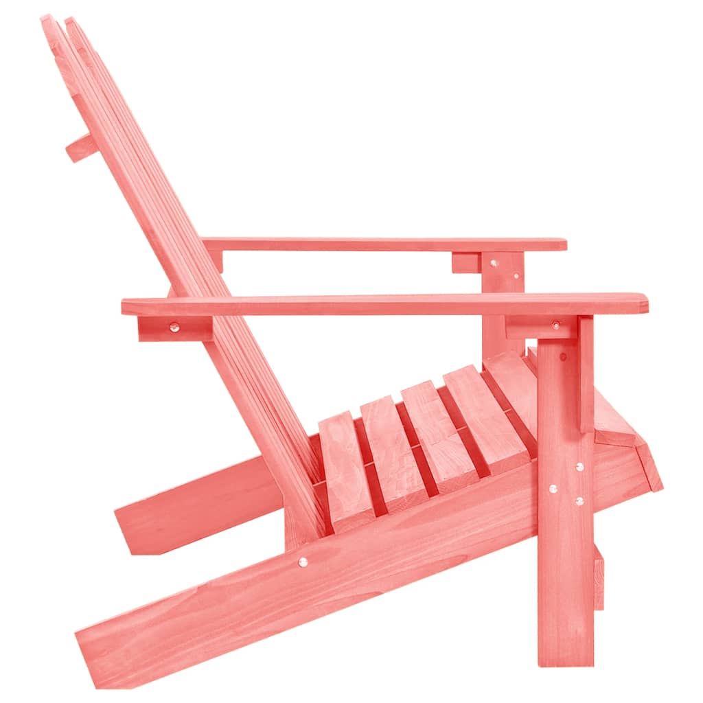 Sedia da Giardino Adirondack a 2 Posti in Legno di Abete Rosa